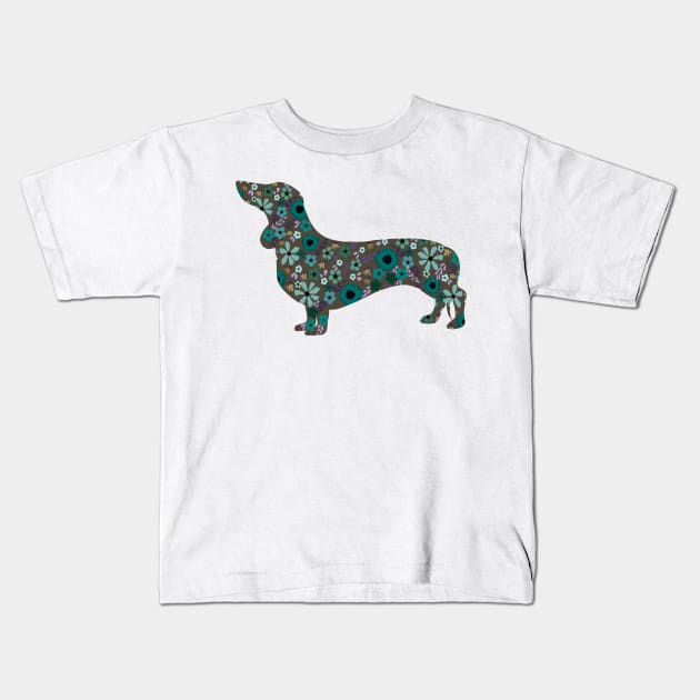 Dachshund dog Kids T-Shirt by Blossom & Ivy